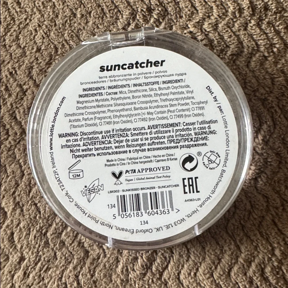 Lottie London‎ Sunkissed Baked Bronzer - Suncatcher